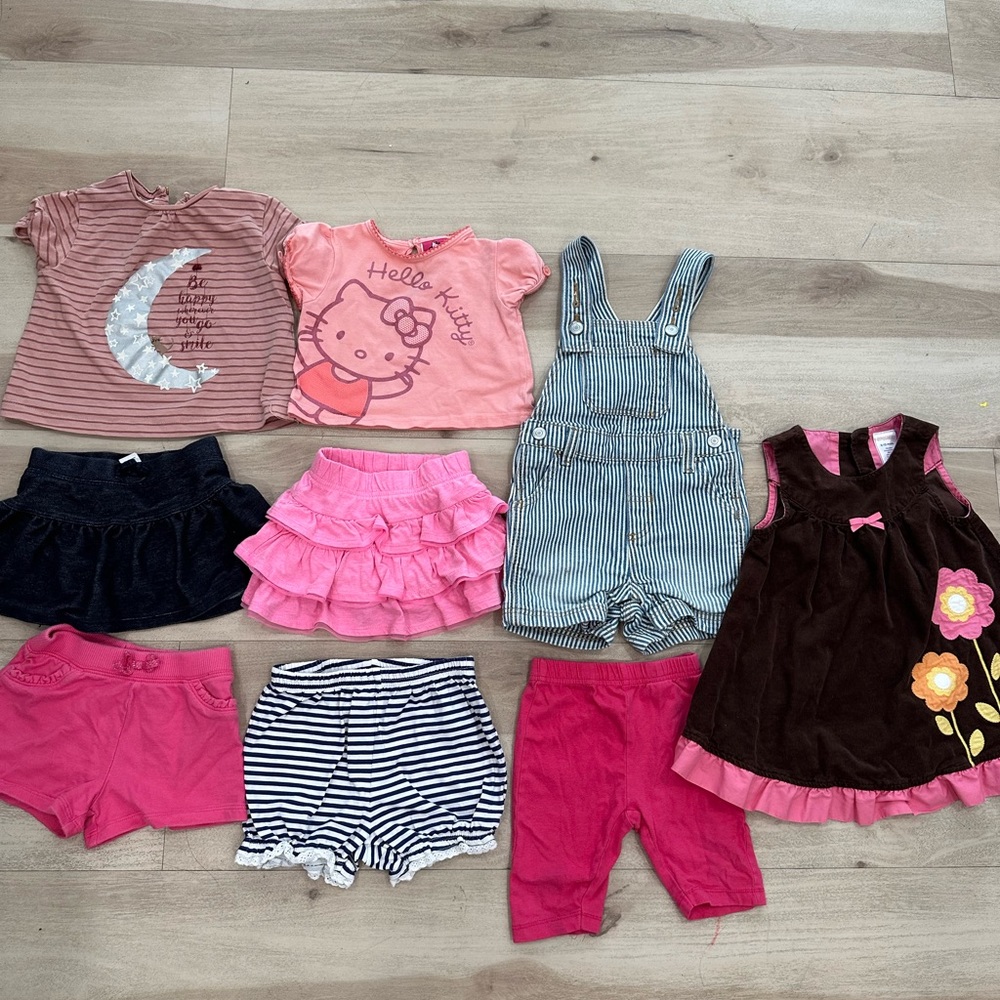 12M Toddler Girl Spring Summer clothes bundle